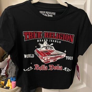 True Religion Black and Red Graphic Kids Tee